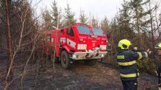 Požár lesa v Kolelači - 3. 4. 2019