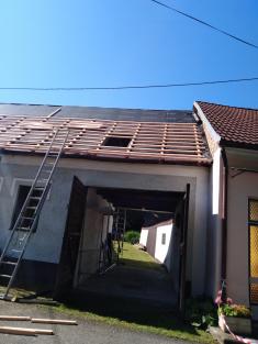 Oprava střechy muzea